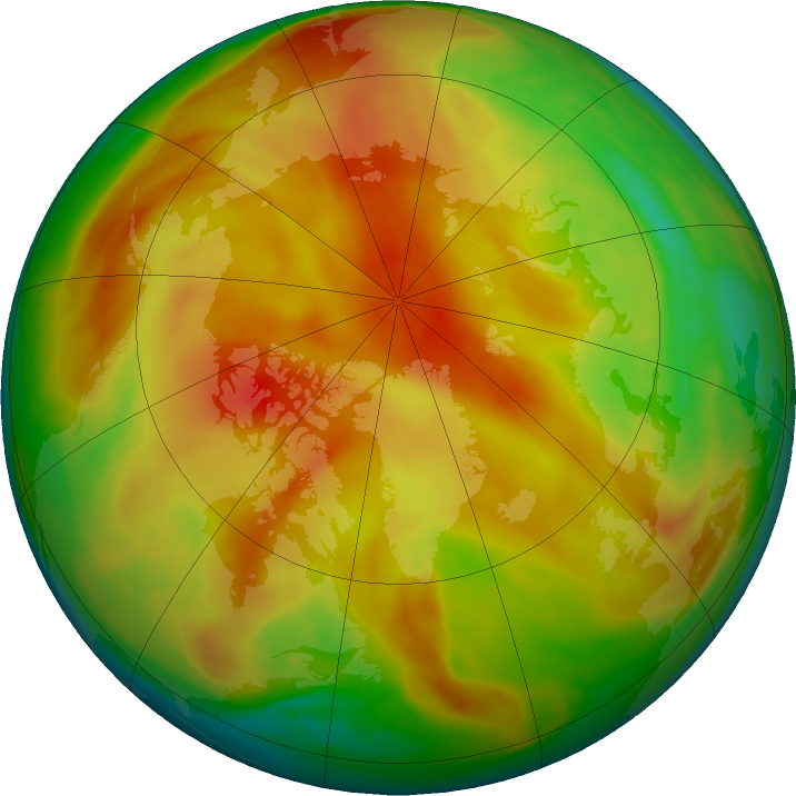 Arctic ozone map for 01 April 2022